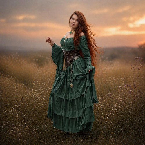 Cottagecore dress romantic - cottagecore, dress,