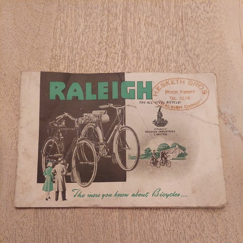 Vintage raleigh brochure 1950s - vintage,