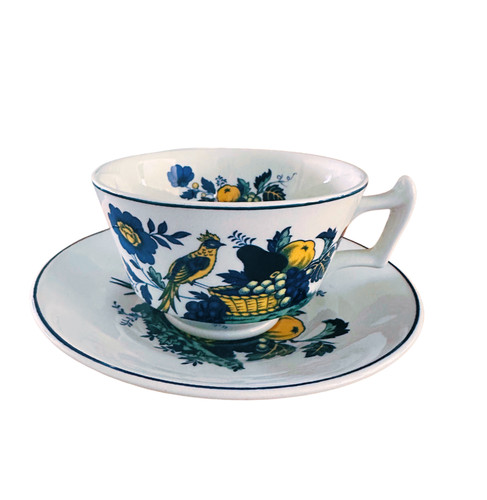 Spode blue bird brafferton cup - bird,