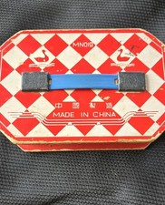 Vintage Red Accordian Child's Squeeze Box Musical Instrument Toy