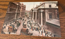 St Martins Le Grand Hildesheimer Unsent London Vintage Postcard Traffic Scene
