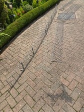 6 X 200mm  Samac Galvanised Gutter Guards  Used Has Some Brackets See Photos