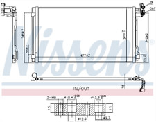 GENUINE NISSENS CONDENSER FOR