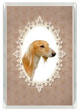 SALUKI  HEAD STUDY DOG PRINT