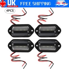 4X Universal 12V 24V LED Number Plate Light Lamp Trailer Caravan Lorry Van Truck