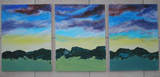 Set of three original acrylic