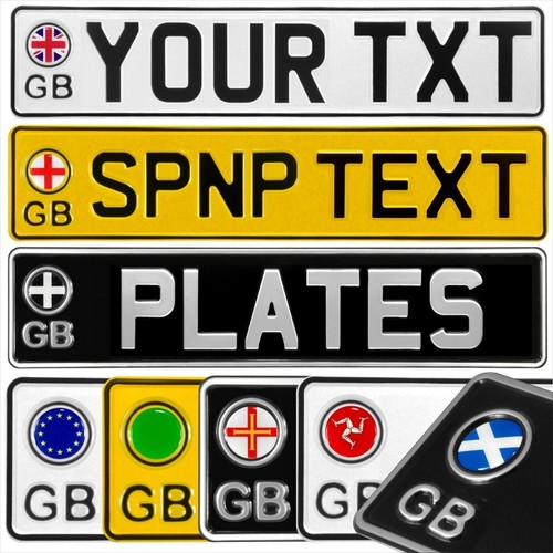Pressed number plates - gb,