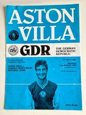 Football Programme Aston Villa