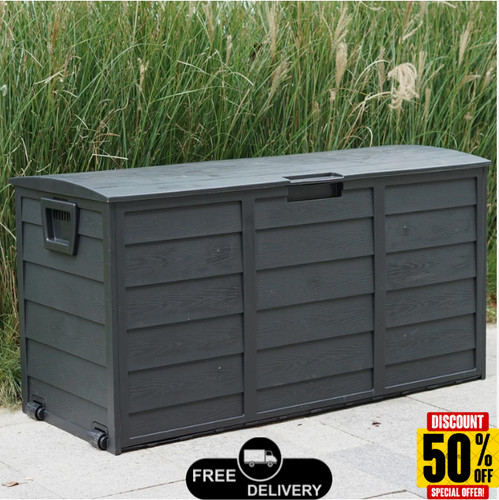 Black 300l plastic storage - 300l,