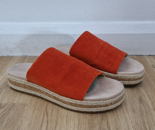Clarks orange suede - clarks,