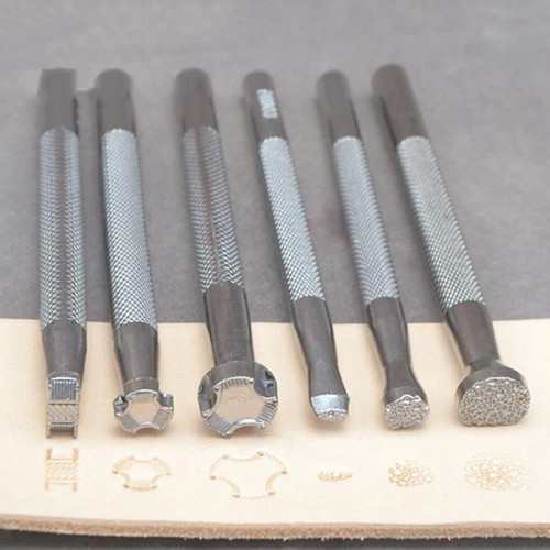 6pc steel punches flower - steel,