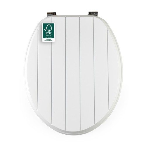 Beldray wooden toilet - wooden, seat