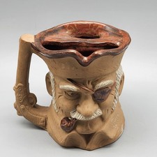 Vintage Pirate Head Mug Pipe