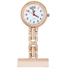 TRIXES Nurses Fob Watch Rose Gold NEW Steel Quartz Movement Doctors Fob Watch