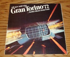Original 1972 Ford Gran Torino Sales Brochure 72 Sport Wagon Hardtop
