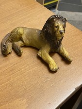 Vintage Animal Toy AAA Toys Rubber Large Male Lion - Rare Vintage Plastic 1980's