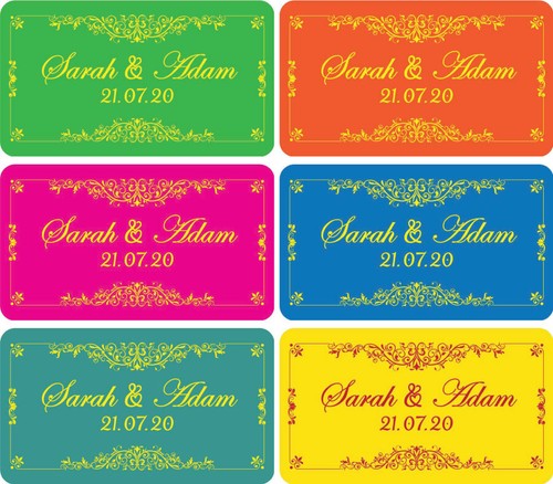 Glossy personalised wedding - glossy,