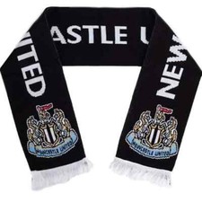 Newcastle United FC Crest Scarf Gift For Fan Supporter Official Licensed New