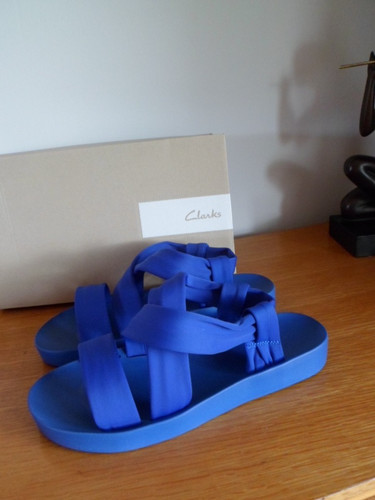 Ladies clarks cobolt blue - cobolt,