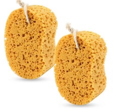 2Pcs Bath Sponge, Natural Sea