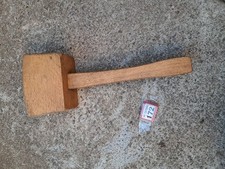 Vintage Carpenters Mallet Woodworking Wooden Hammer. Old Tool. (#172).