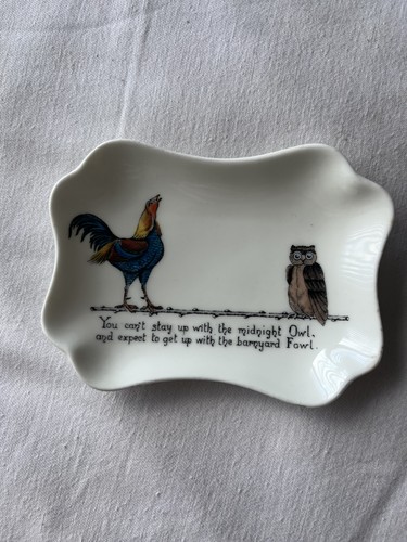 Rare vintage trinket dish hand - vintage,