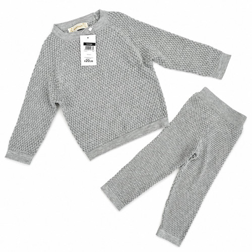 Baby boys grey knitted set - boys,