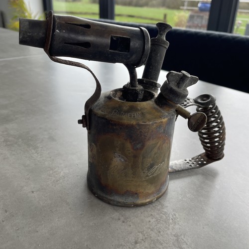Vintage brass blow lamp - lamp, by