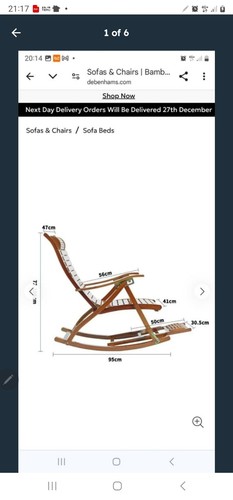Rocking chair and footrest - rocking,