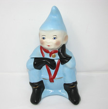 Rare Vintage McCoy Leprechaun Elf McCoy Cookie Jar Baby Blue crazing reproductio