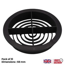10x anthracite grey 68mm - grey,