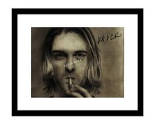 Kurt Cobain 8x10 signed photo