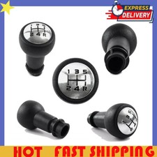 5-SPEED GEAR SHIFT STICK KNOB BLACK CHROM FITS PEUGEOT 207 307 CITROEN C2 C3 C4 