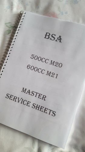 Bsa 500cc m20 600cc - 500cc, m21