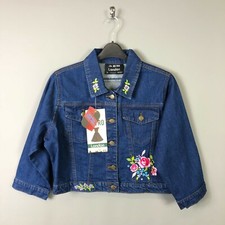 WOMENS EMBROIDERED DENIM