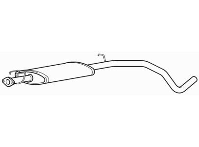 Centre exhaust middle silencer - centre,