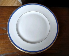 6 X Minton Blue Saturn Gold Rim Fine Bone China Dinner Platee  D:27.5cm 