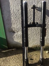 hanway black cafe 125  Set Of Upside Down Forks And Bottom Yoke 700 Miles 