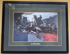 Robert Heindel Les Misérables / Les Mis poster 1986 rare. Framed. Musicals.