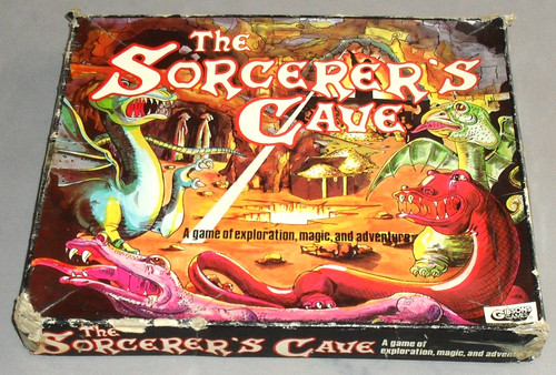 Sorcerers cave board game - board,