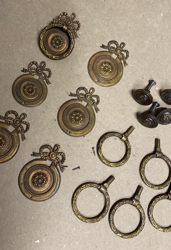 Set lot antique brass - set,