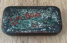 Salmon & Glucksteins Tin Life Boat Navy Cut Tobacco Tin Antique Advertising Rare