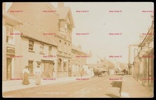 ALDEBURGH High Street Suffolk Old Real Photo Postcard  Cart People