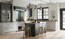 Florence Painted Shaker Kitchen, Rigid Built units in 6 Stock Colours 