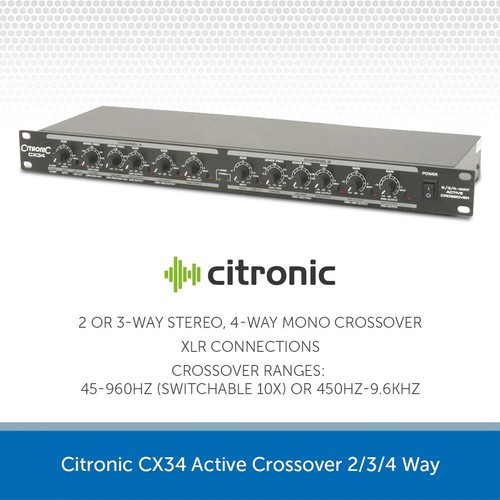 Citronic cx34 active crossover - cx34,
