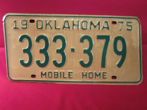 License plate mobile home tag - license,