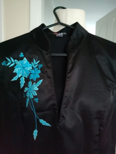 Stunning black silk - black,