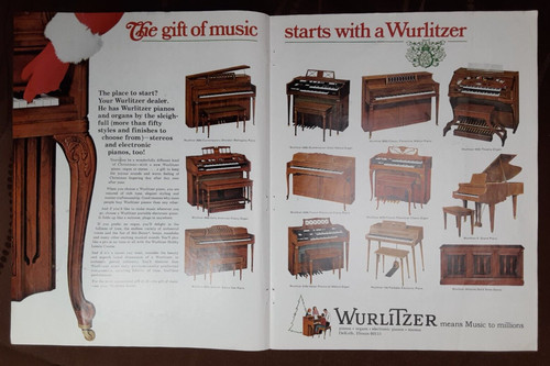 1966 wurlitzer piano organ - 1966,