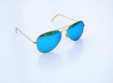 Ray-Ban Sunglasses Aviator Blue Mirror Gold RB3025 112/17 XL 62mm SPRING SALE!
