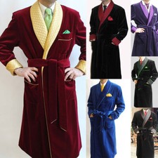 Velvet Quilted Robe Men